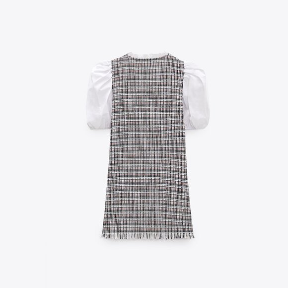LAST ONE!!! ZARA Dress with Contrasting Balloon Sleeves - Picture 12 of 12